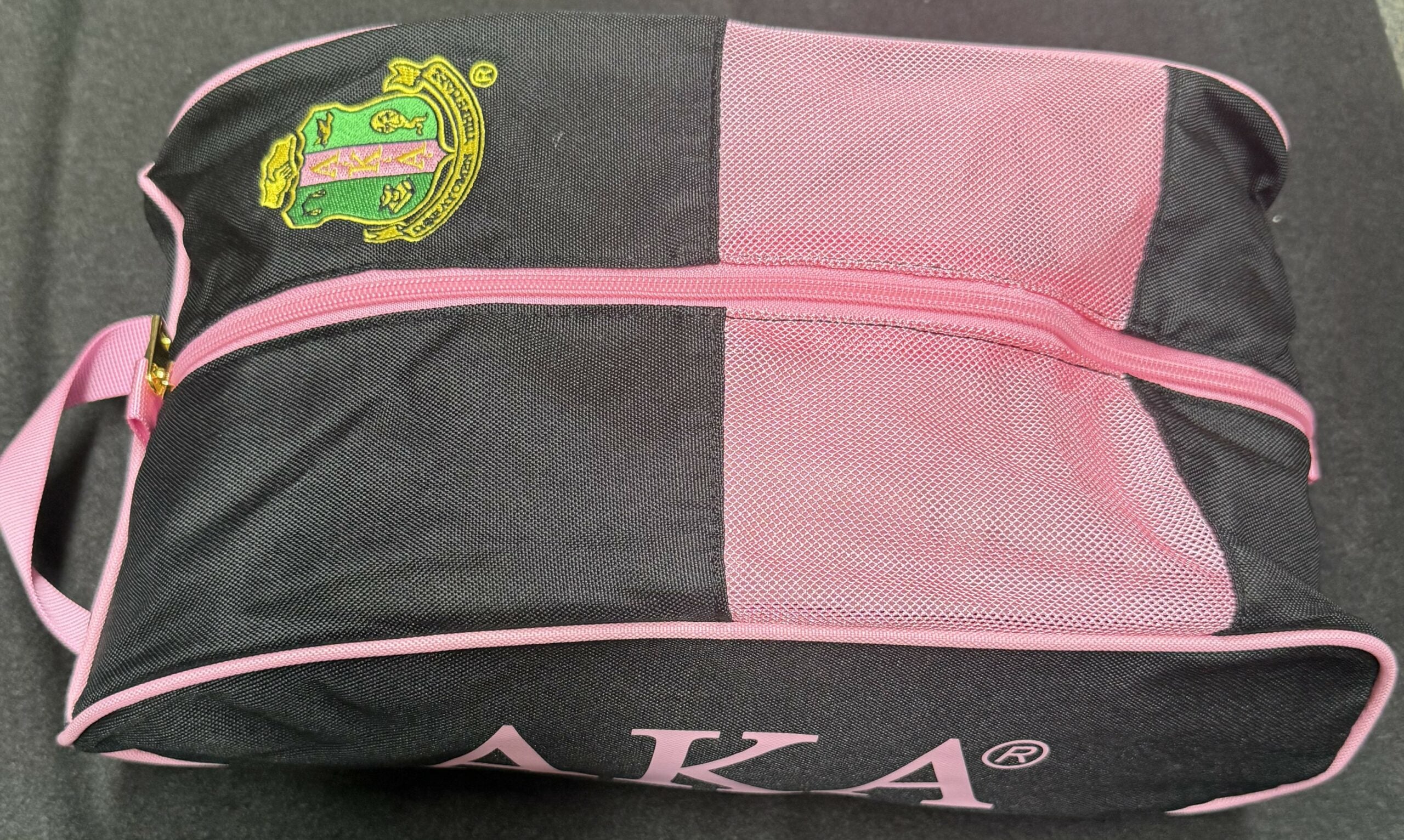 Shoe Bag - Alpha Kappa Alpha, Black