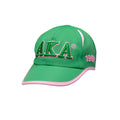 Featherlite Cap - Alpha Kappa Alpha, Pink Green