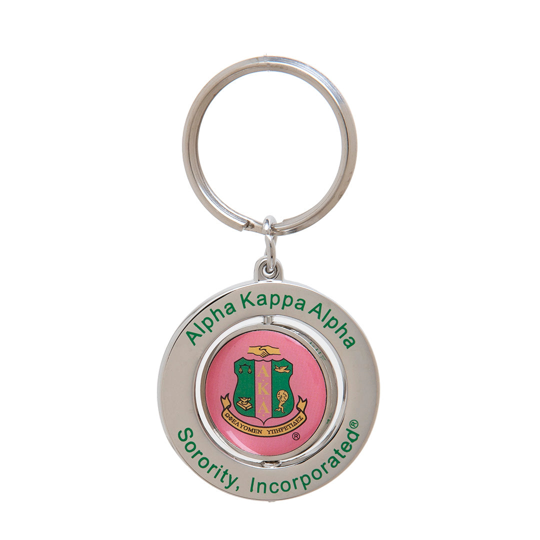 Spinner Key Ring - Alpha Kappa Alpha