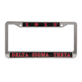 Set of License Plate Frame - Delta Sigma Theta, Black