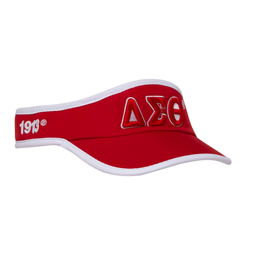 Featherlite Visor - Delta Sigma Theta, red