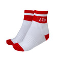 Quarter Socks - Delta Sigma Theta, White