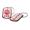 Epoxy Dog-Tag Key Ring - Delta Sigma Theta