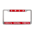 Set of License Plate Frame - Delta Sigma Theta, Red