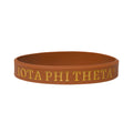 3x Solid Silicone Wristband - Iota Phi Theta, Brown