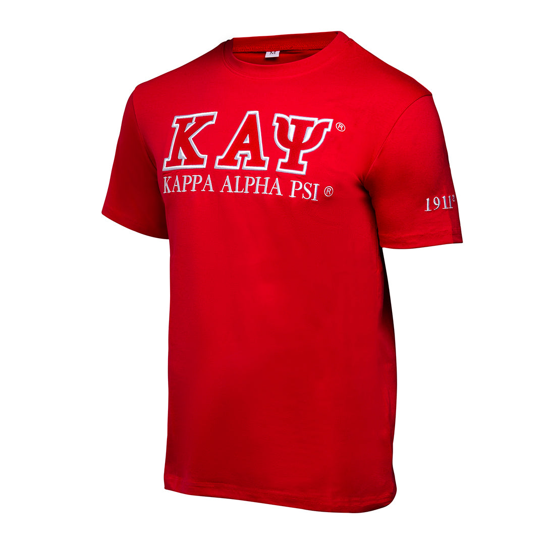 Luxury Embroidered Tee - Kappa Alpha Psi