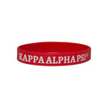 Solid Silicone Wristband - Kappa Alpha Psi, Red