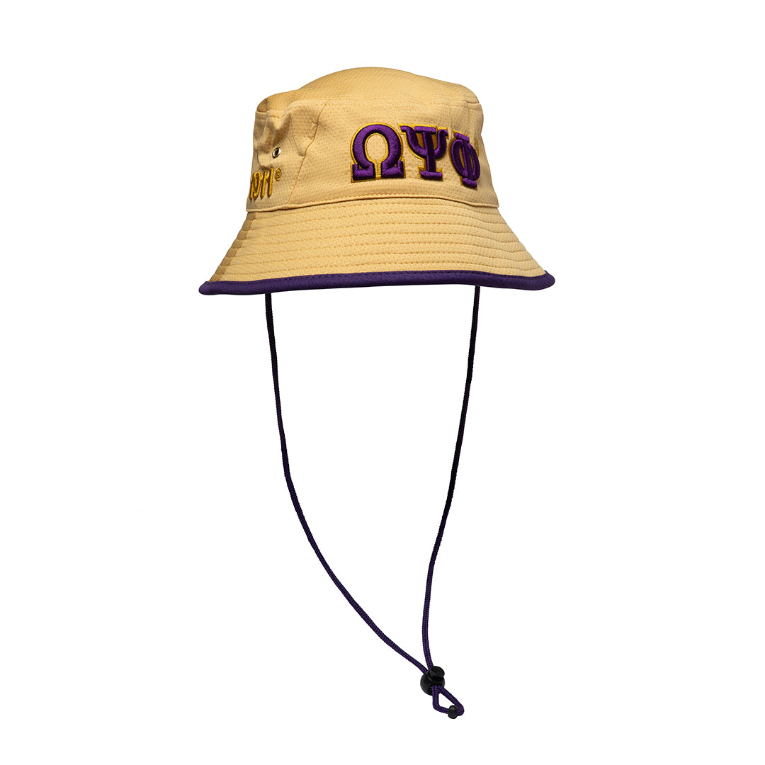 Novelty Bucket Hat - Omega Psi Phi, khaki