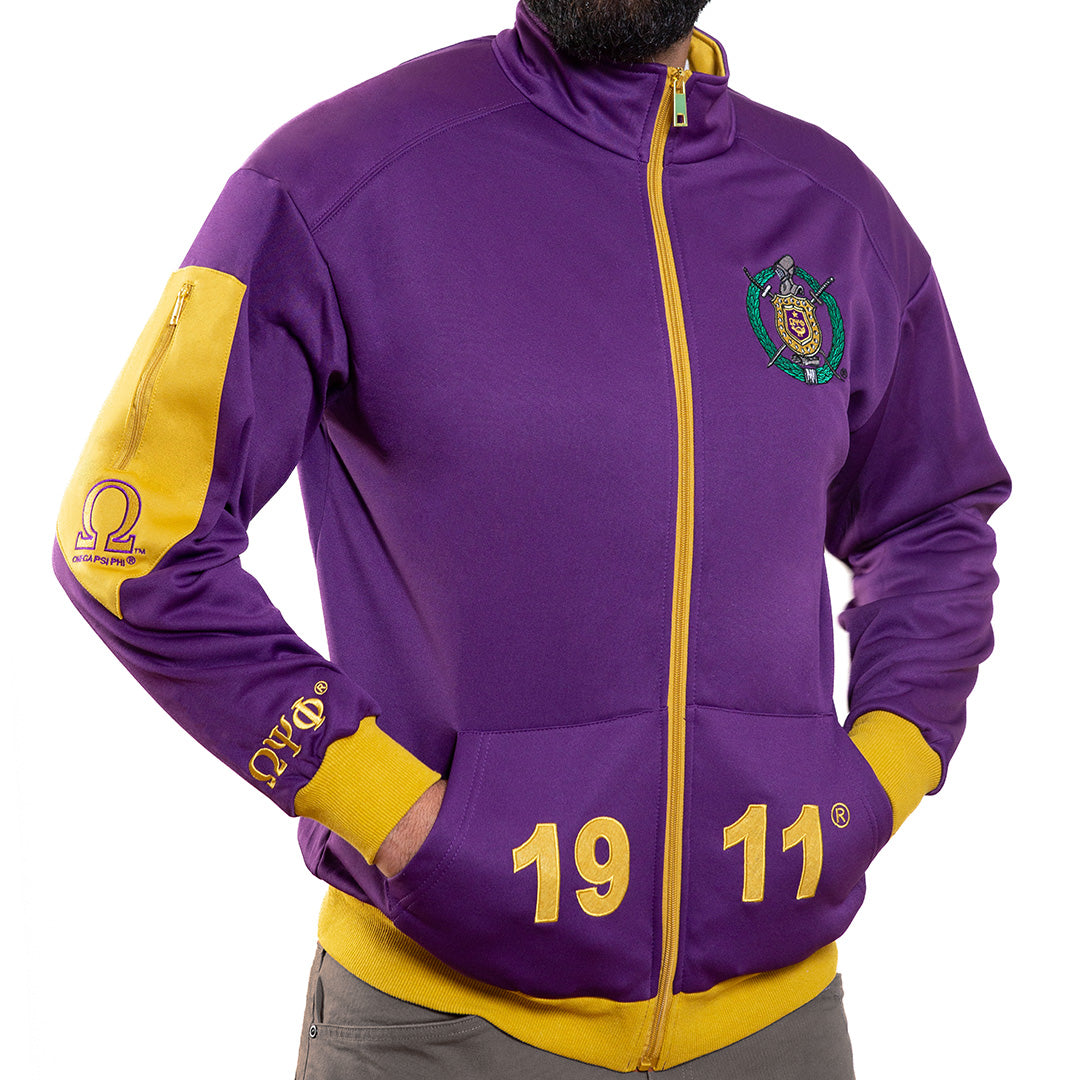 Elite Track Jacket - Omega Psi Phi, Purple