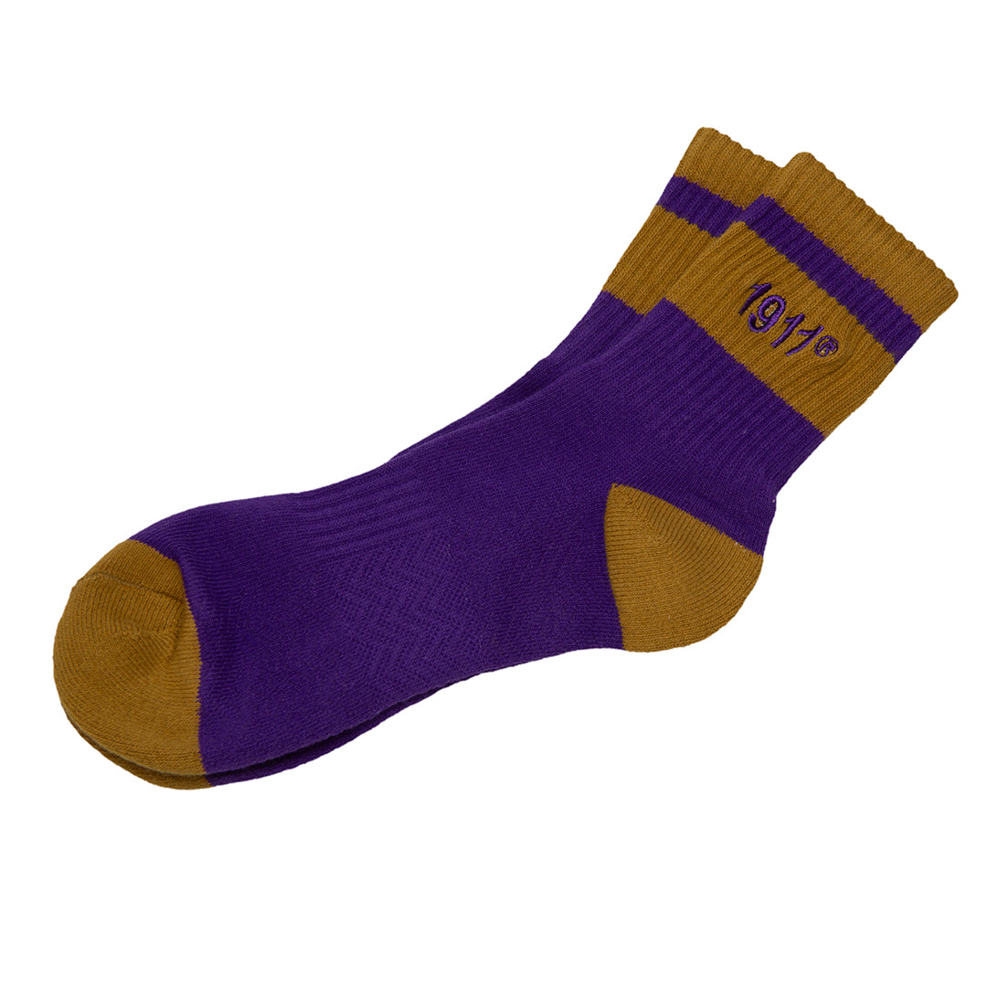 Quarter Socks - Omega Psi Phi, purple