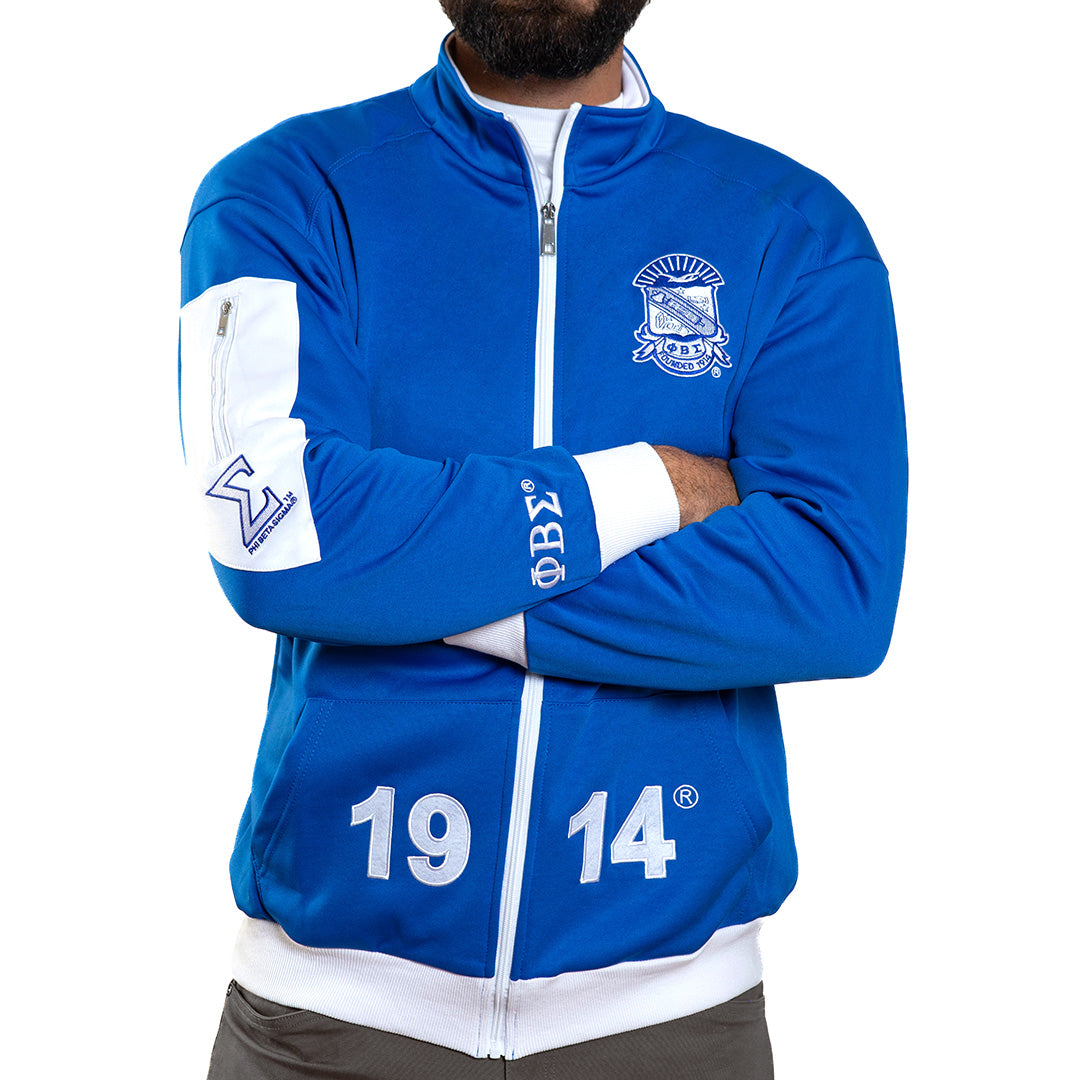 Elite Track Jacket - Phi Beta Sigma, Blue