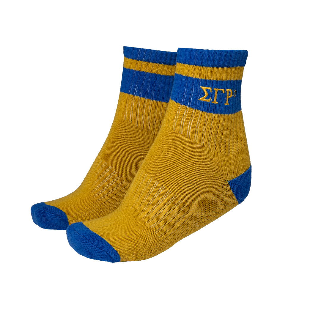 Quarter Socks - Sigma Gamma Rho, Yellow