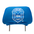 Car Seat Headrest Cover - Zeta Phi Beta, Blue