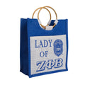 Mini Pocket Jute Bag - Zeta Phi Beta
