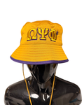 Novelty Bucket Hat - Omega Psi Phi, OldGold