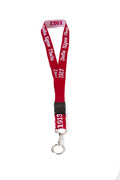 Woven Embroidered Lanyard - Delta Sigma Theta, White