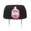 Car Seat Headrest Cover - Delta Sigma Theta, Black