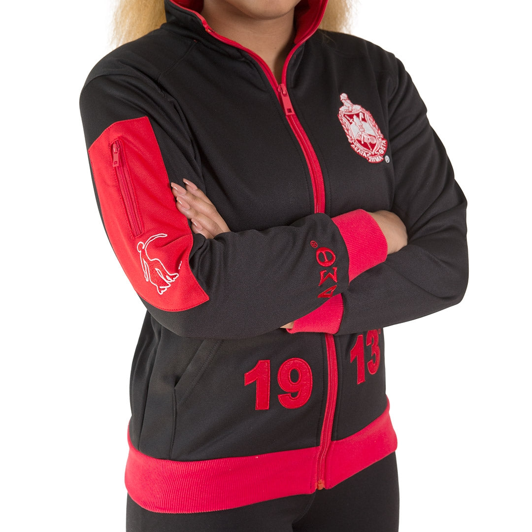 Elite Track Jacket - Delta Sigma Theta, Small, Black
