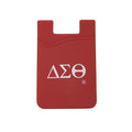 Silicone Phone Wallet 3x, Delta Sigma Theta, Red