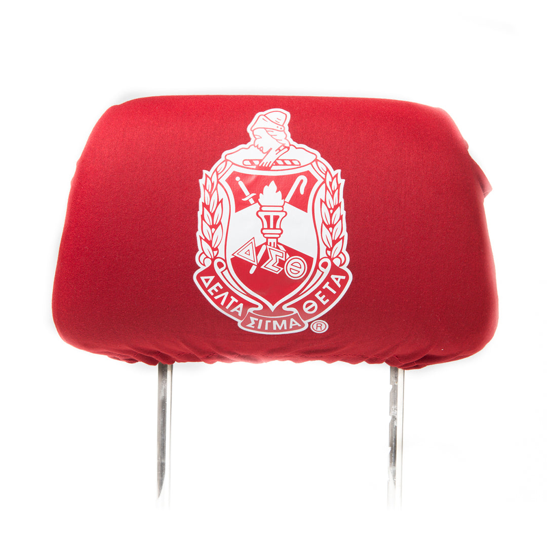Car Seat Headrest Cover - Delta Sigma Theta, Red