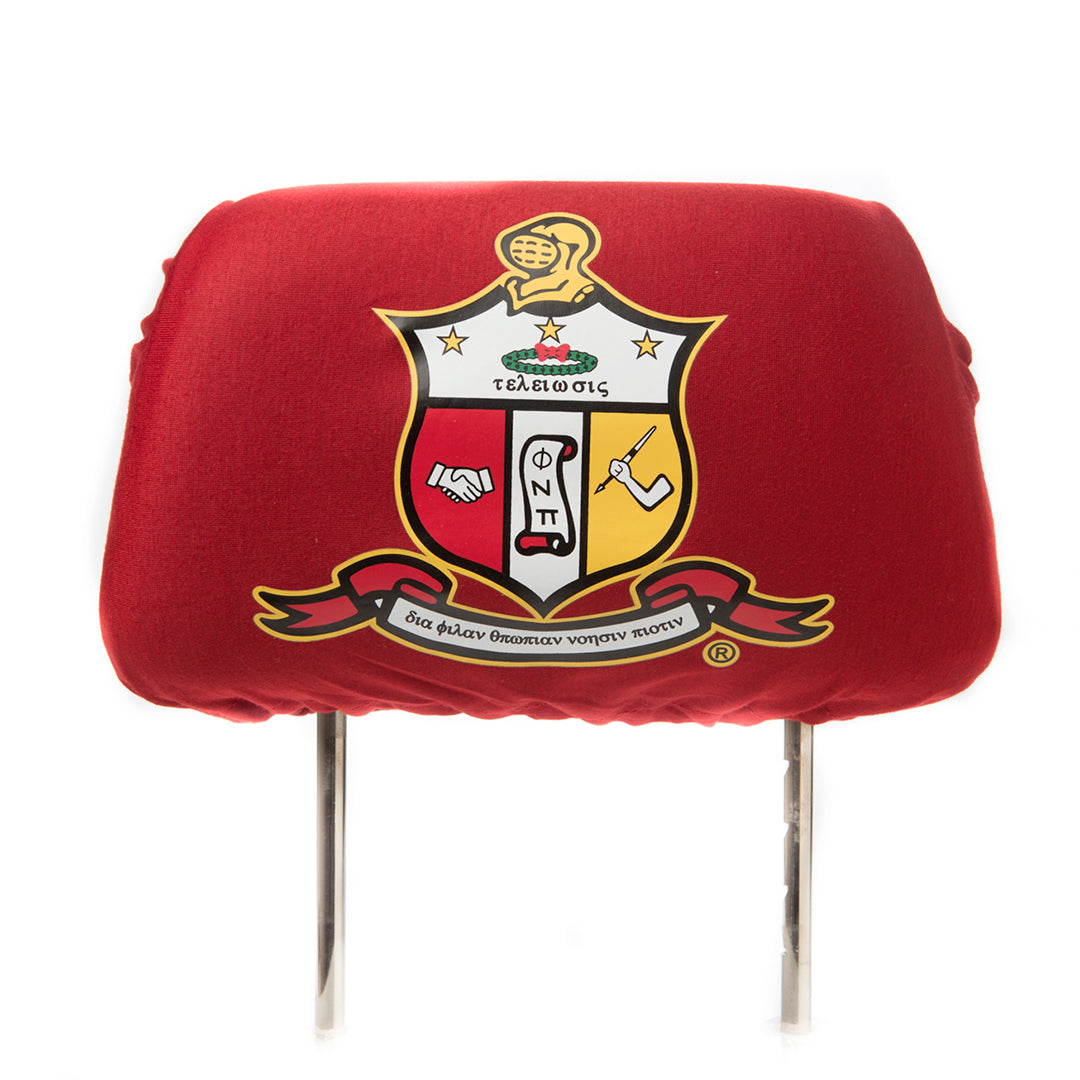 Car Seat Headrest Cover - Kappa Alpha Psi, Red