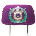 Car Seat Headrest Cover - Omega Psi Phi, Purple