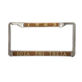 2x License Plate Frame - Iota Phi Theta, Brown