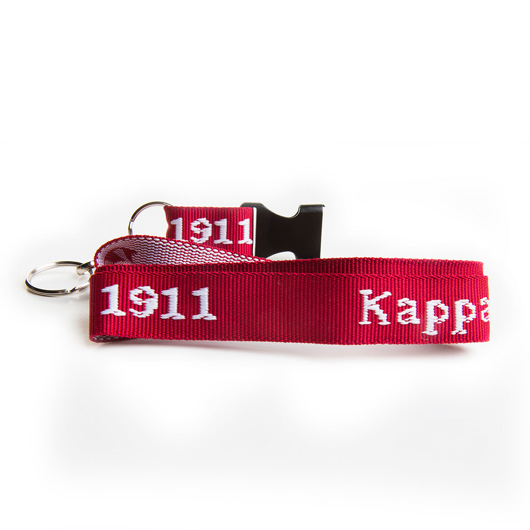 3x Woven Embroidered Lanyard - Kappa Alpha Psi, Red