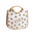Polka Dot Jute Bag - Eastern Star