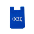 3x Silicone Phone Wallet - Phi Beta Sigma, Blue