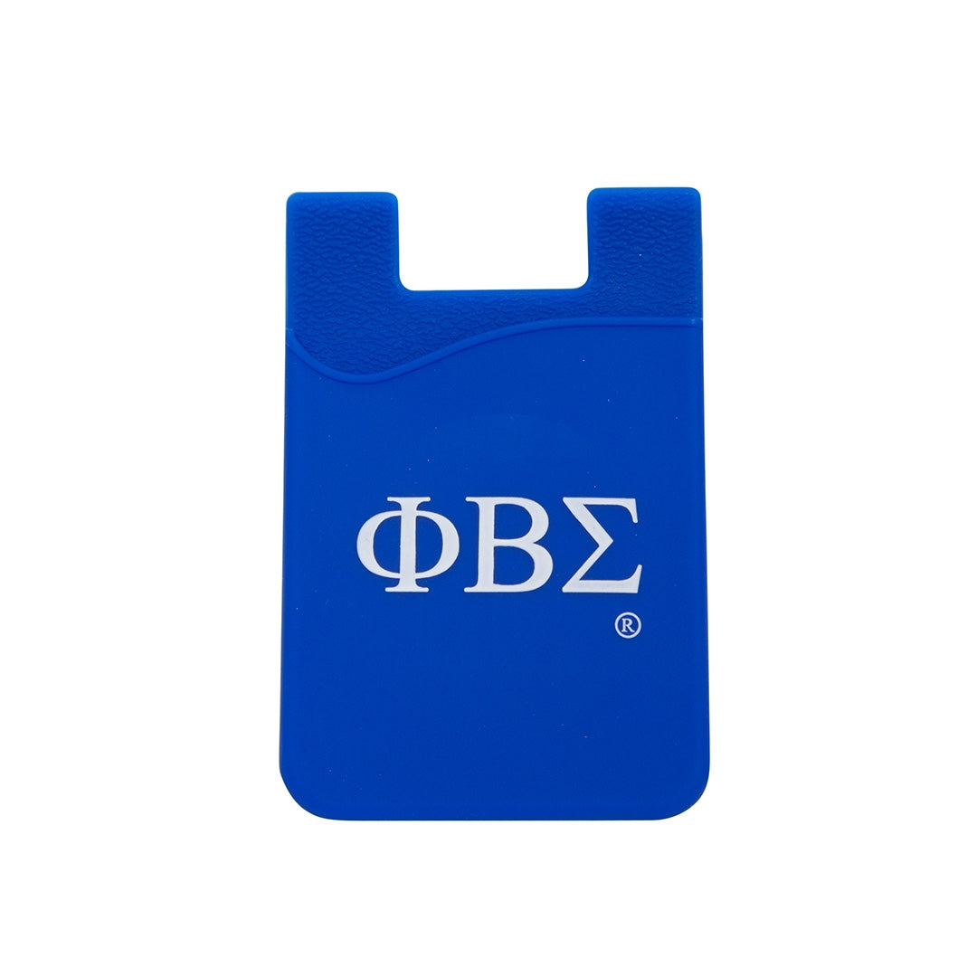 3x Silicone Phone Wallet - Phi Beta Sigma, Blue