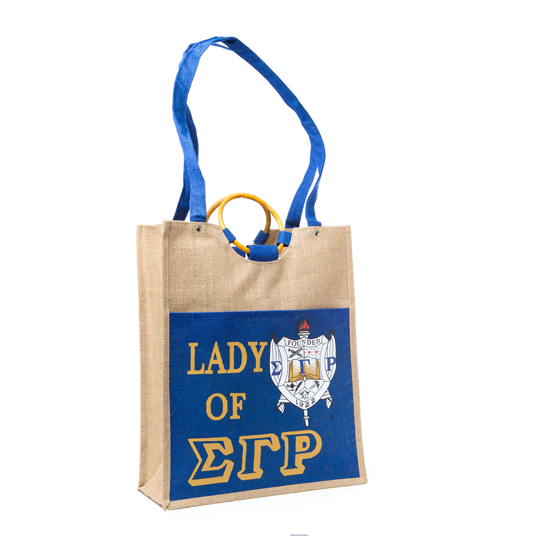 Pocket Jute Bag - Sigma Gamma Rho
