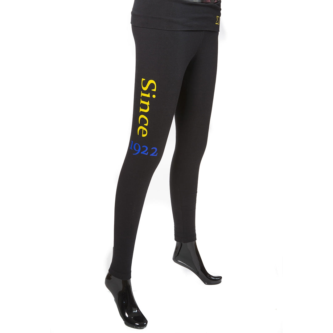 Yoga Leggings - Sigma Gamma Rho, Small