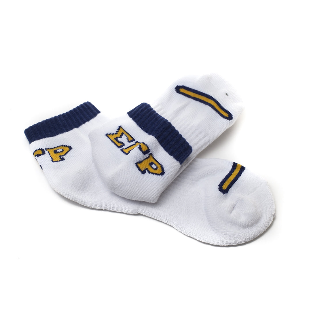 Bootie Socks - Sigma Gamma Rho, White